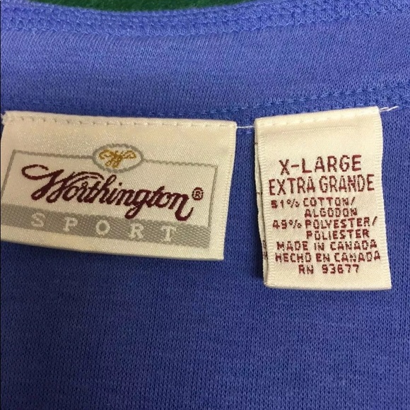 Worthington blue button close lightweight jacket - Picture 4 of 7